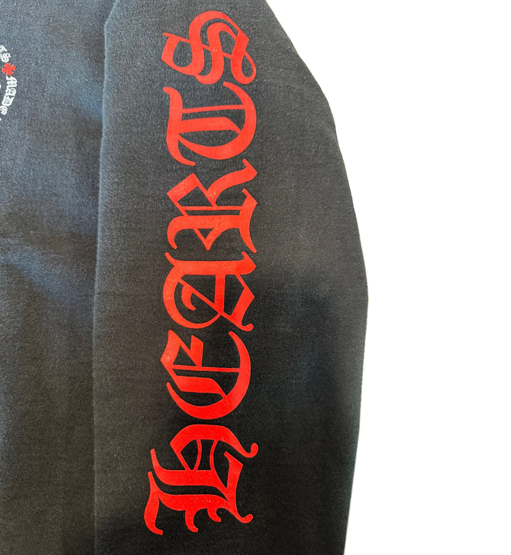 Chrome Hearts Plus Logo Hoodie Black Red