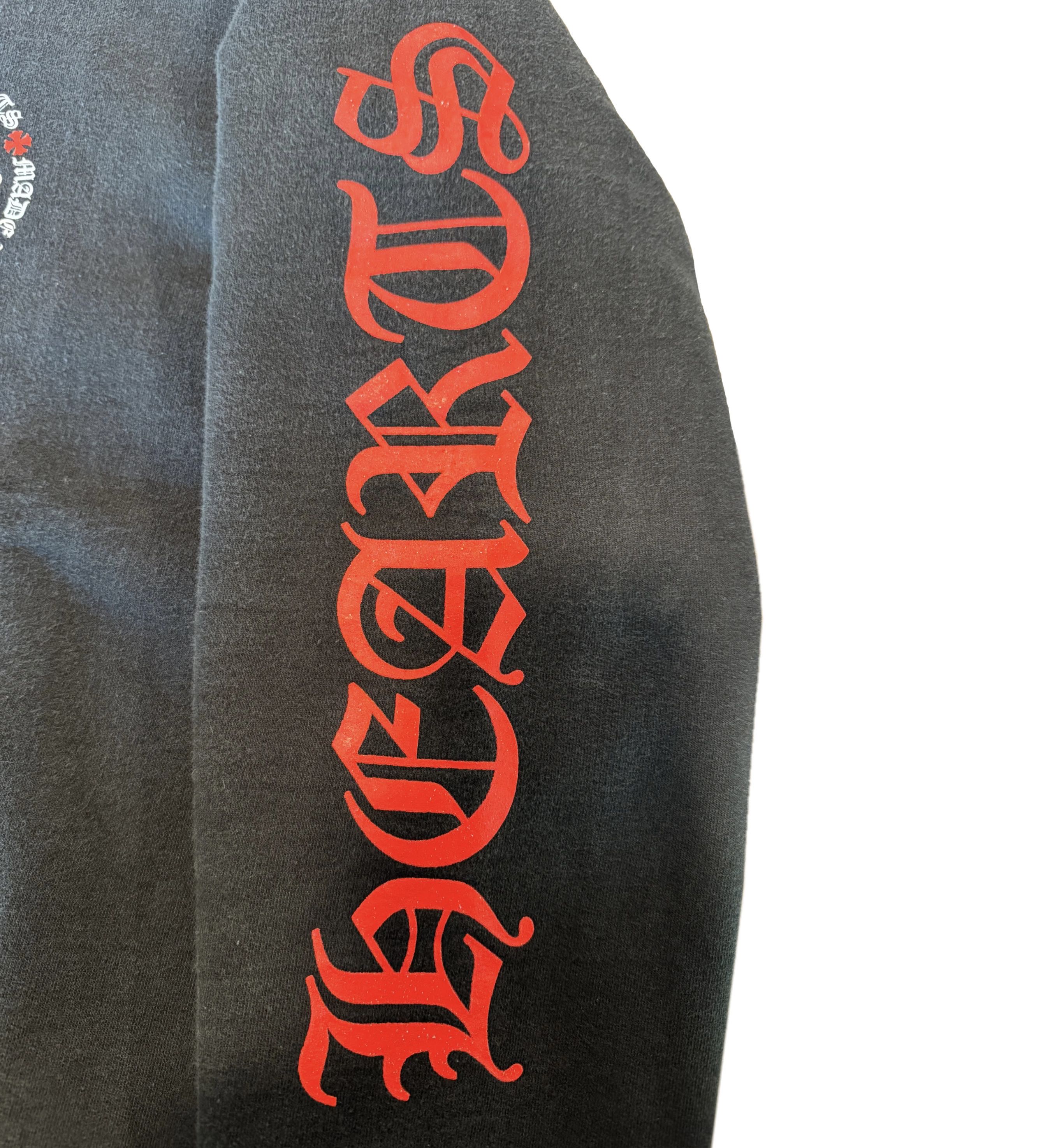 Chrome Hearts Plus Logo Hoodie Black Red