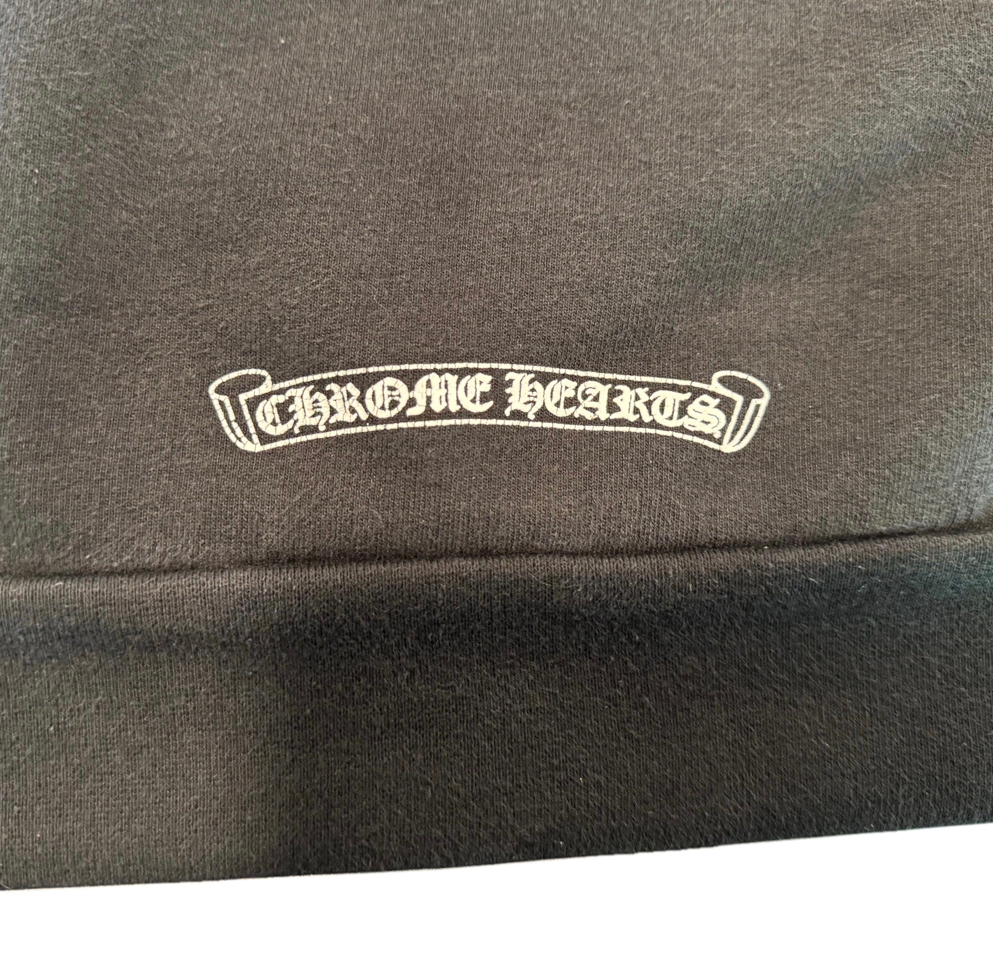 Chrome Hearts Plus Logo Hoodie Black Red