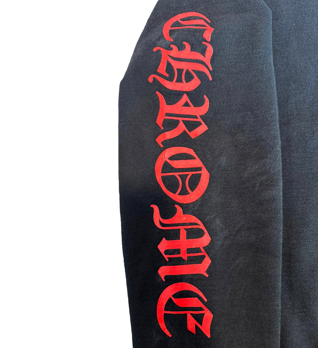 Chrome Hearts Plus Logo Hoodie Black Red