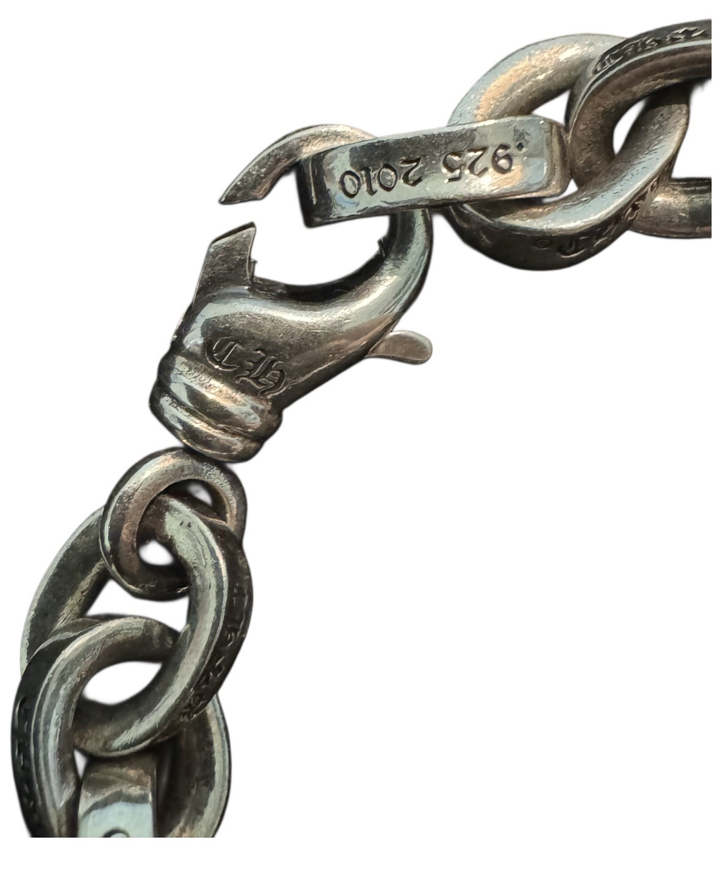 Chrome Hearts Large Paperchain Bracelet with Lobster Clasp