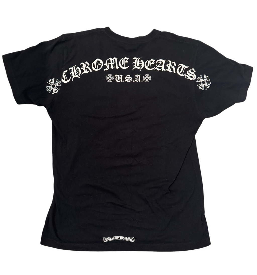 Chrome Hearts USA letter logo pocket tee