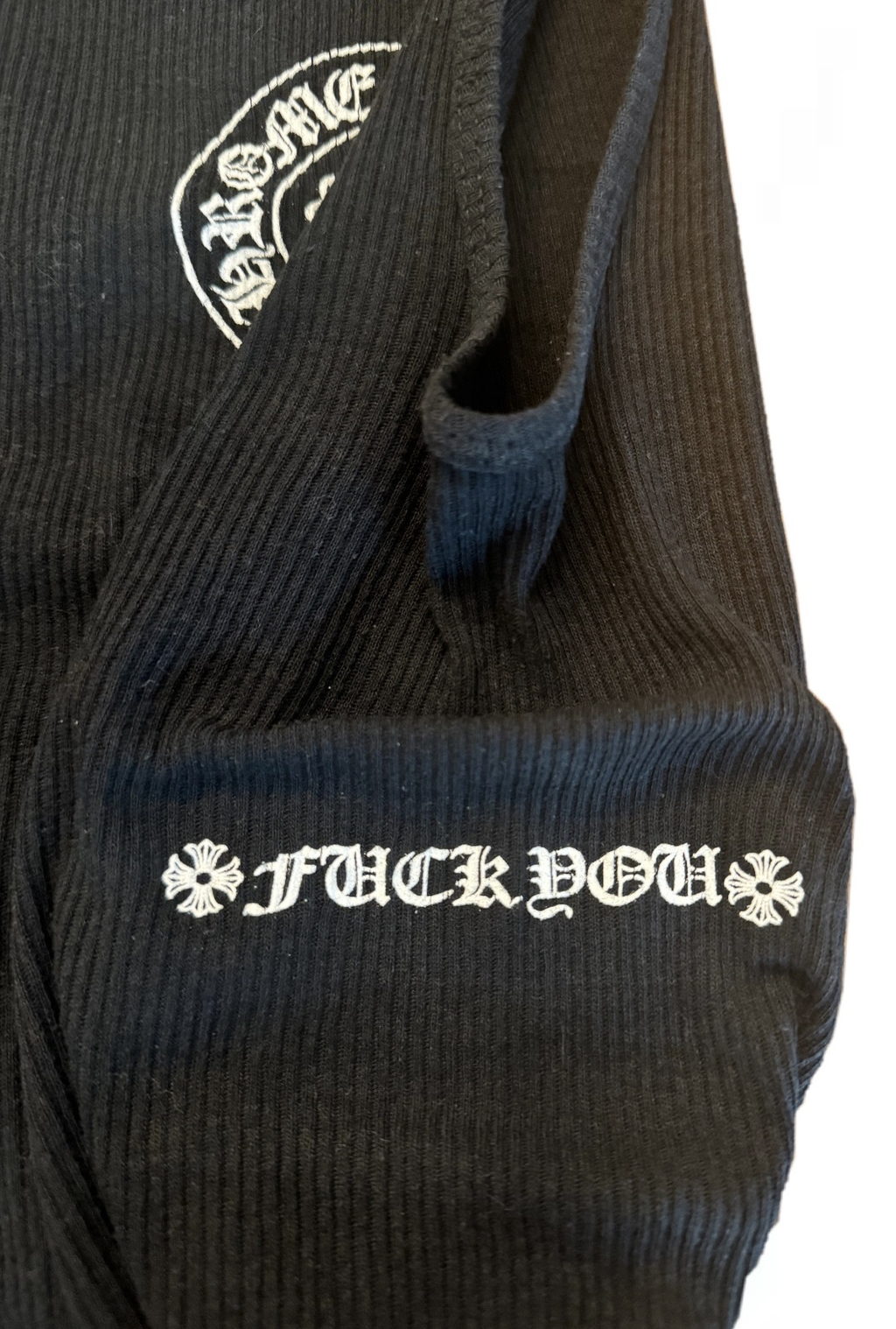 Chrome Hearts Black horseshoe Logo Tank top