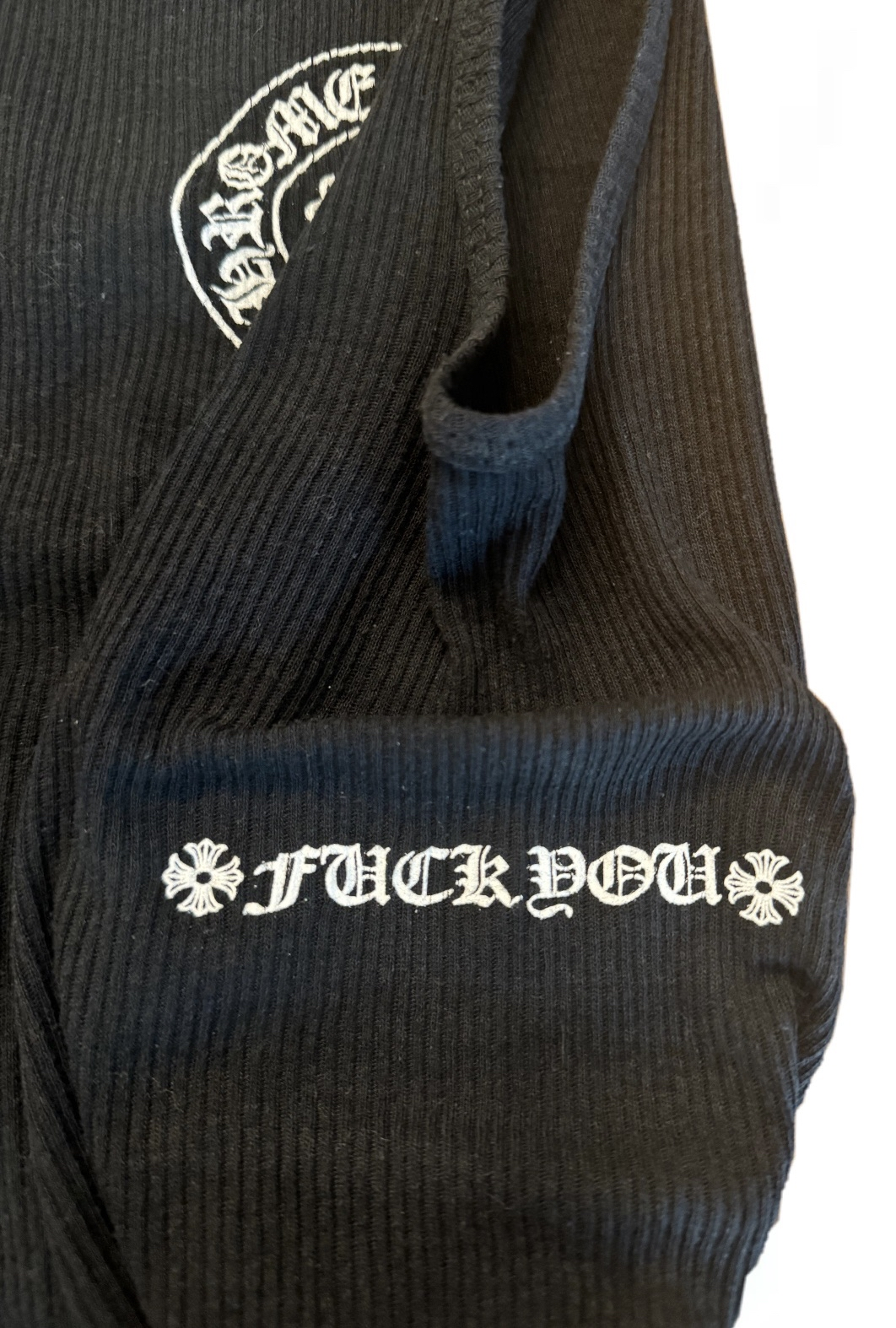 Chrome Hearts Black horseshoe Logo Tank top