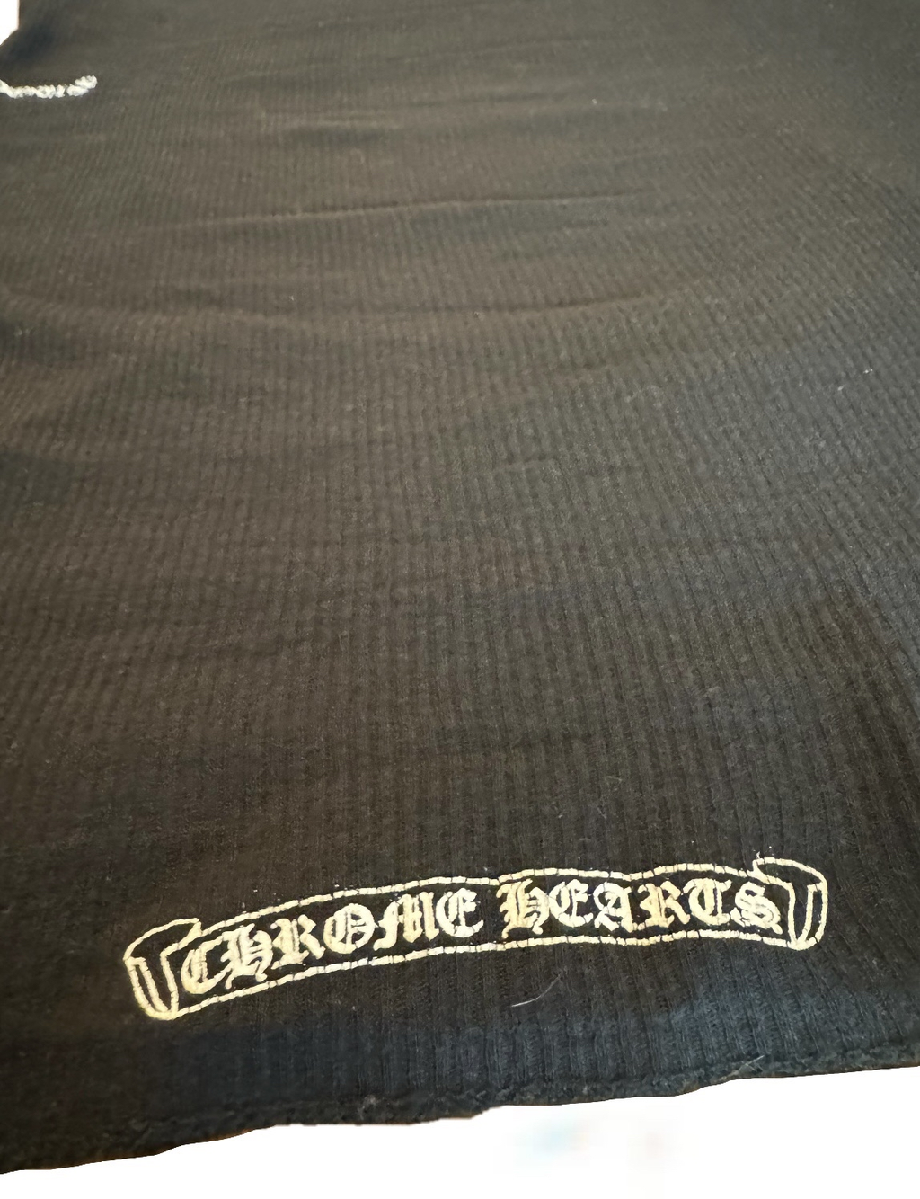 Chrome Hearts Black horseshoe Logo Tank top