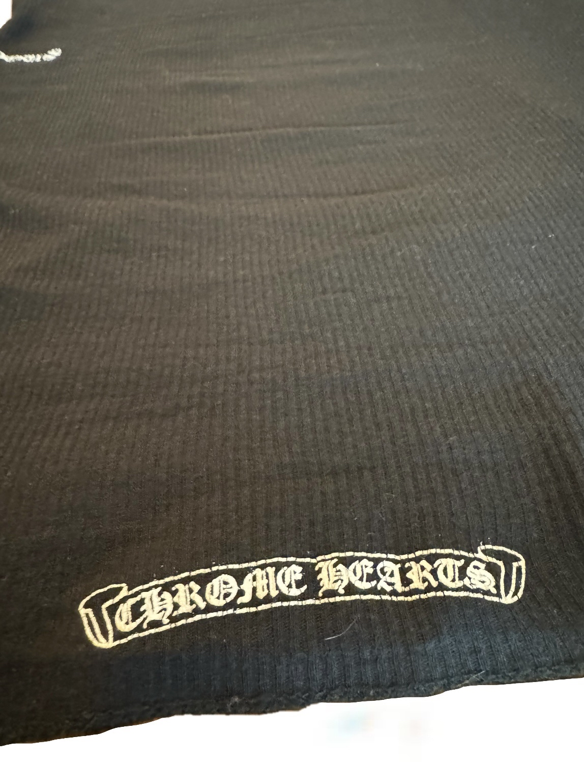 Chrome Hearts Black horseshoe Logo Tank top