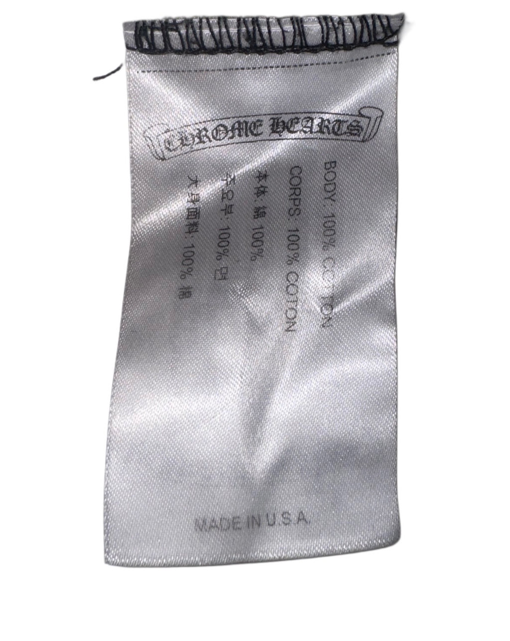 Chrome Hearts USA letter logo pocket tee