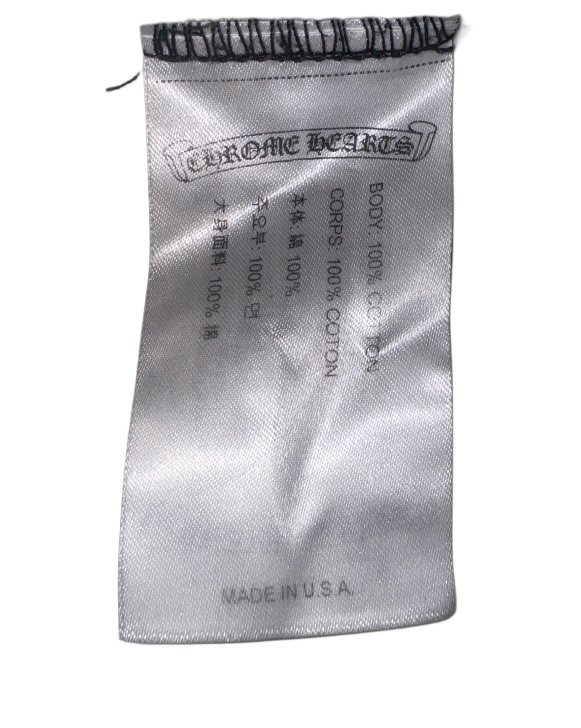 Chrome Hearts USA letter logo pocket tee