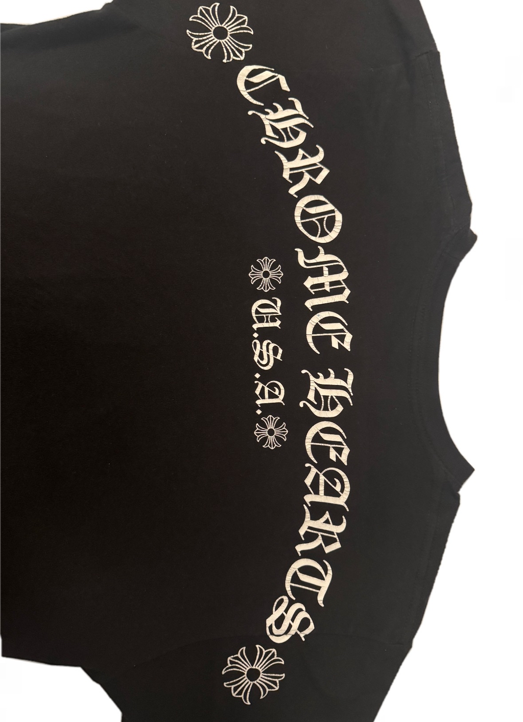 Chrome Hearts USA letter logo pocket tee
