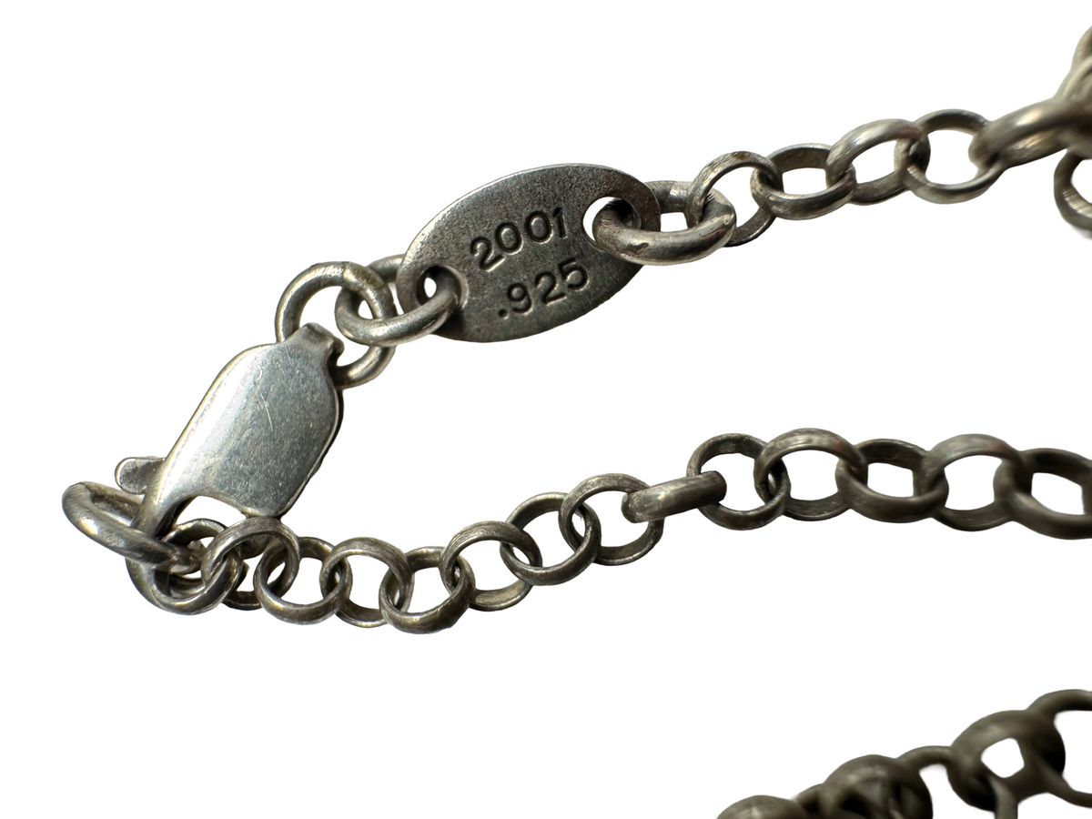 Chrome Hearts Diamond Safety Pin Necklace 22 IN