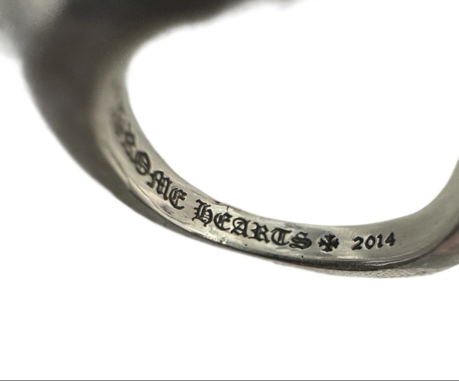 Chrome Hearts Silver Double Spike ring