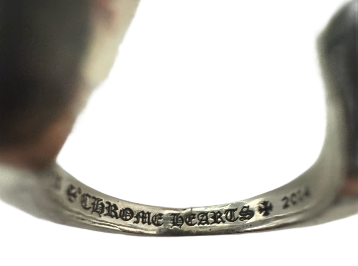 Chrome Hearts Silver Double Spike ring