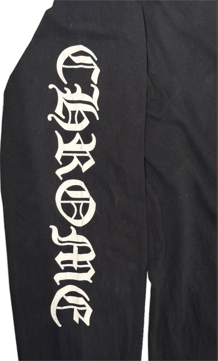 Chrome Hearts Black/White Neck Letter Long sleeve shirt