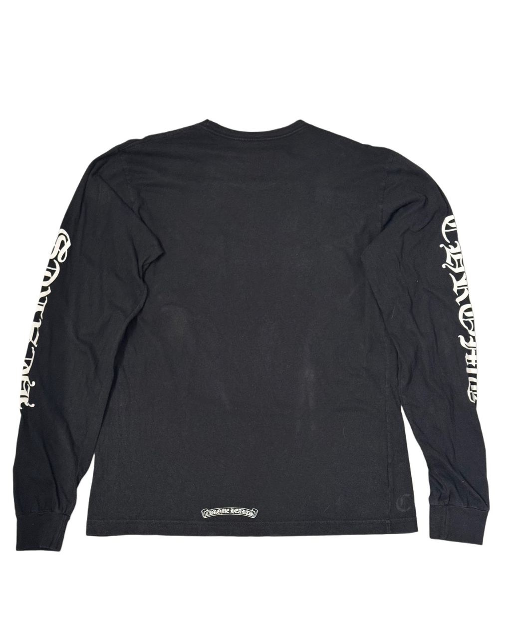 Chrome Hearts Black/White Neck Letter Long sleeve shirt
