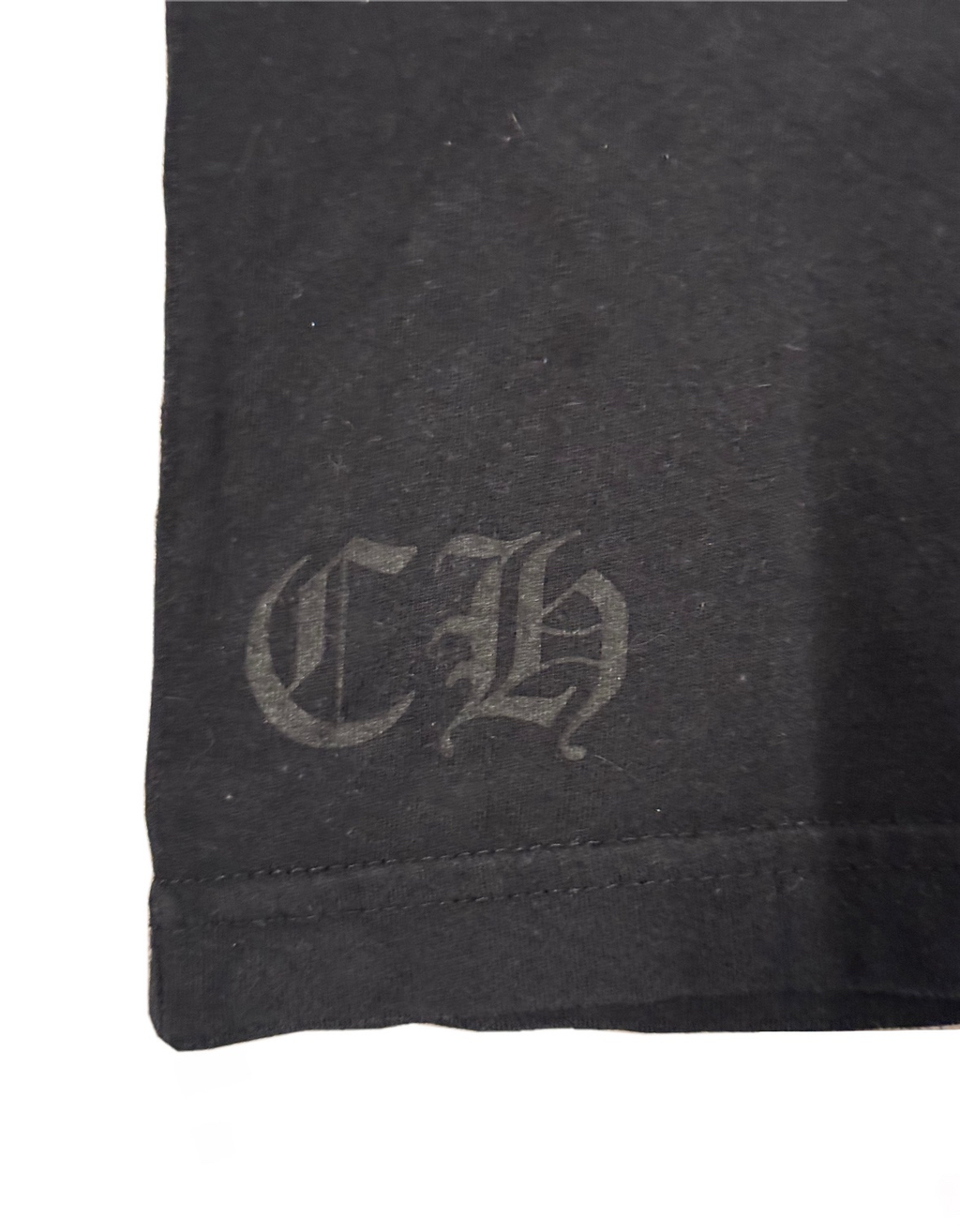 Chrome Hearts Black/Lime Eyechart with Floral Long sleeve shirt