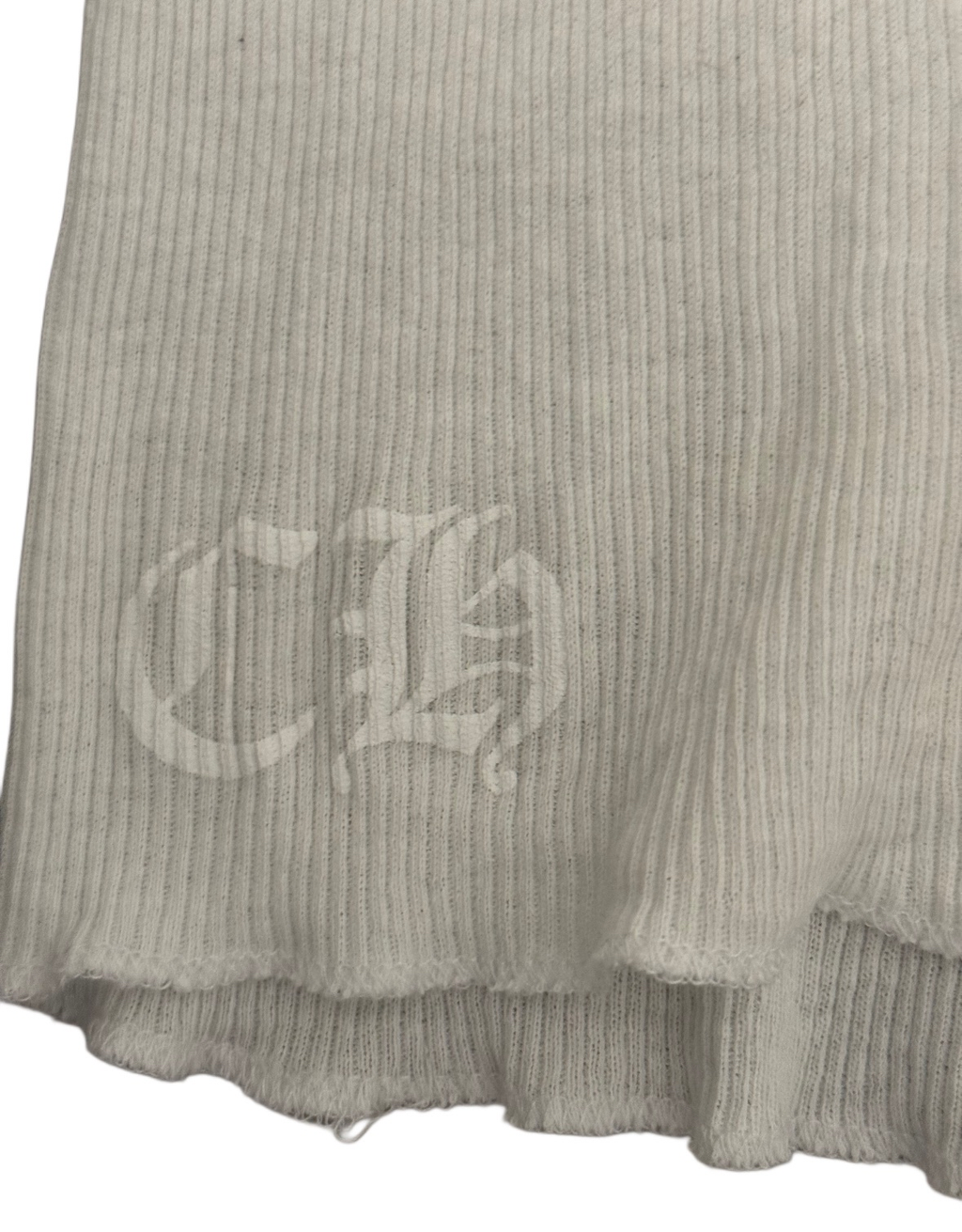 Chrome Hearts White T-bar/Cross Tank top