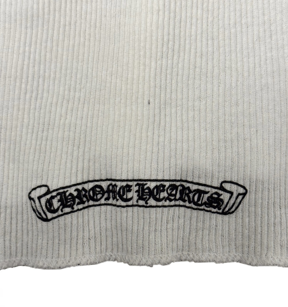 Chrome Hearts White T-bar/Cross Tank top