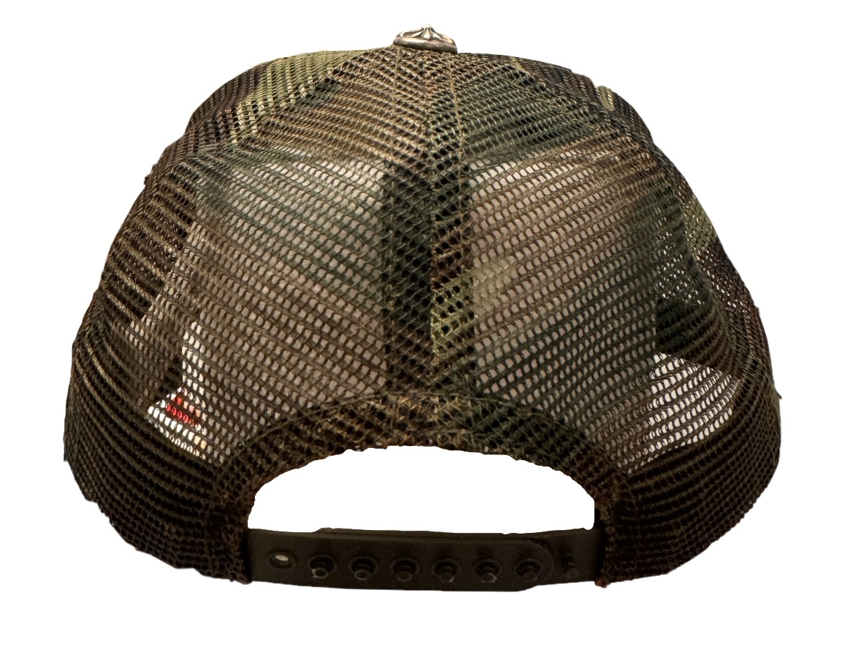 Chrome Hearts Camo "FUCK" trucker hat