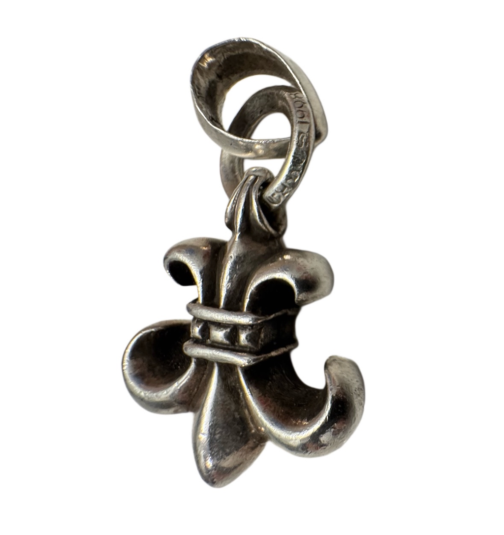 Chrome Hearts silver BS Fleur Pendant w/ bale