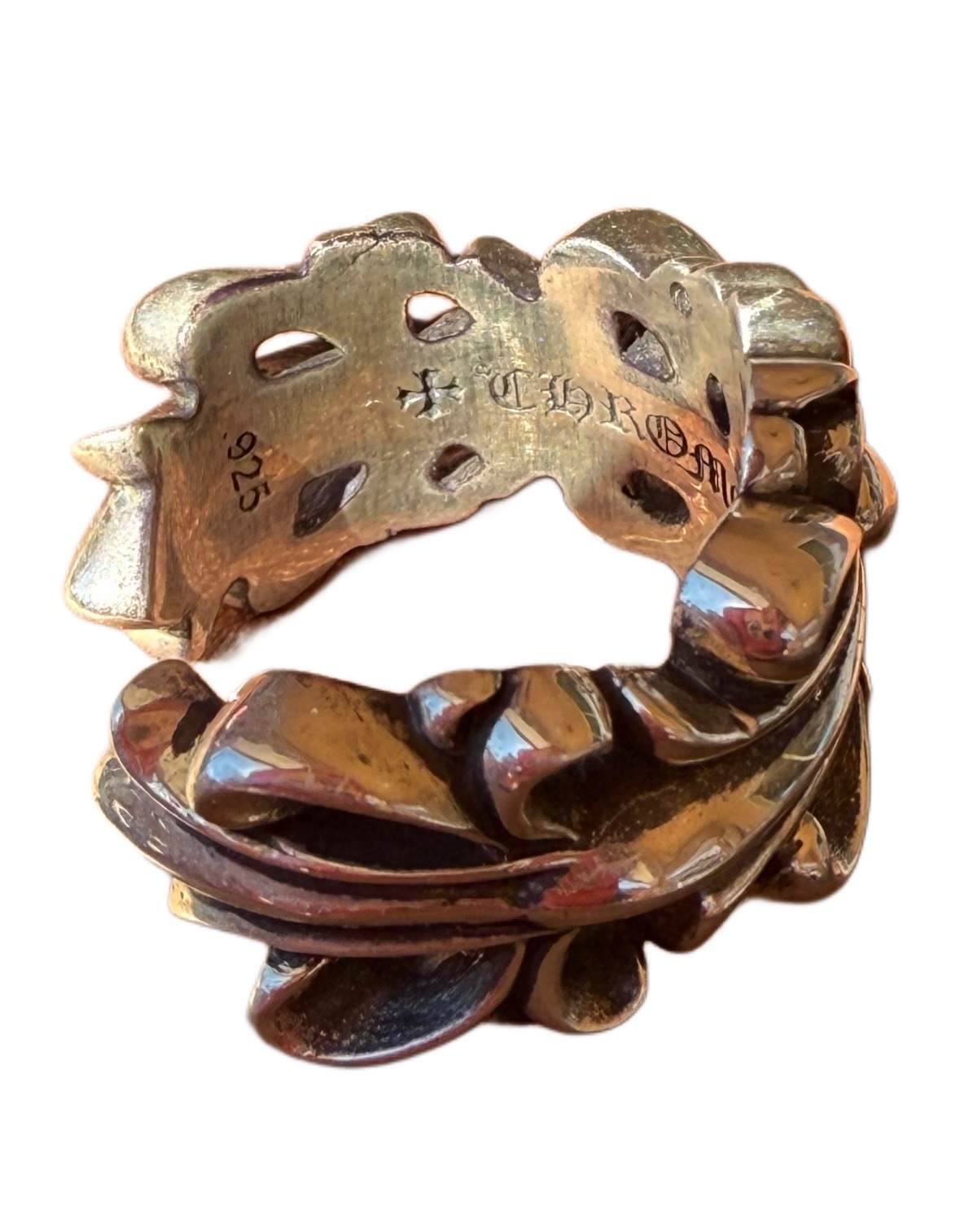 Chrome Hearts Silver Floral Ring