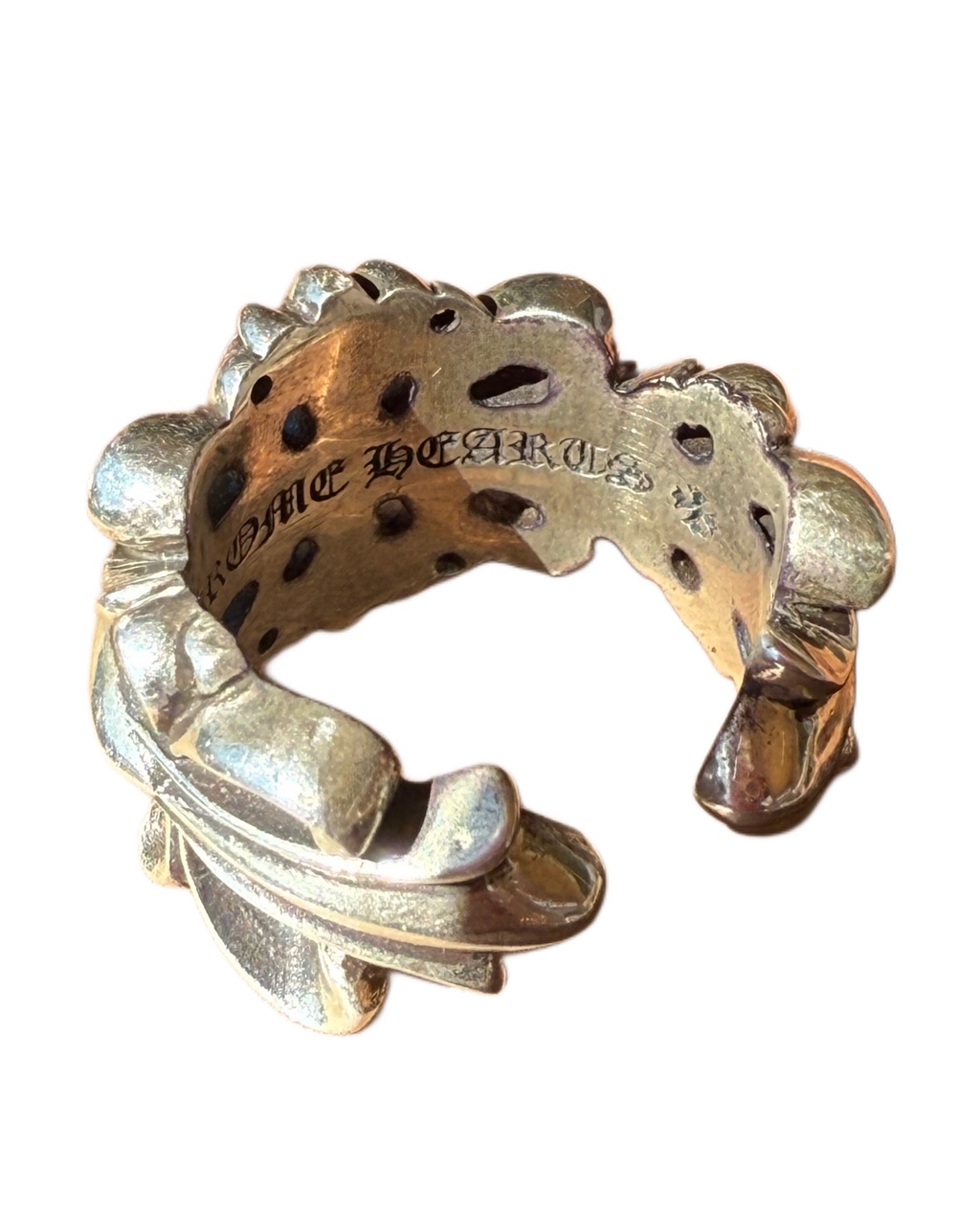 Chrome Hearts Silver Floral Ring
