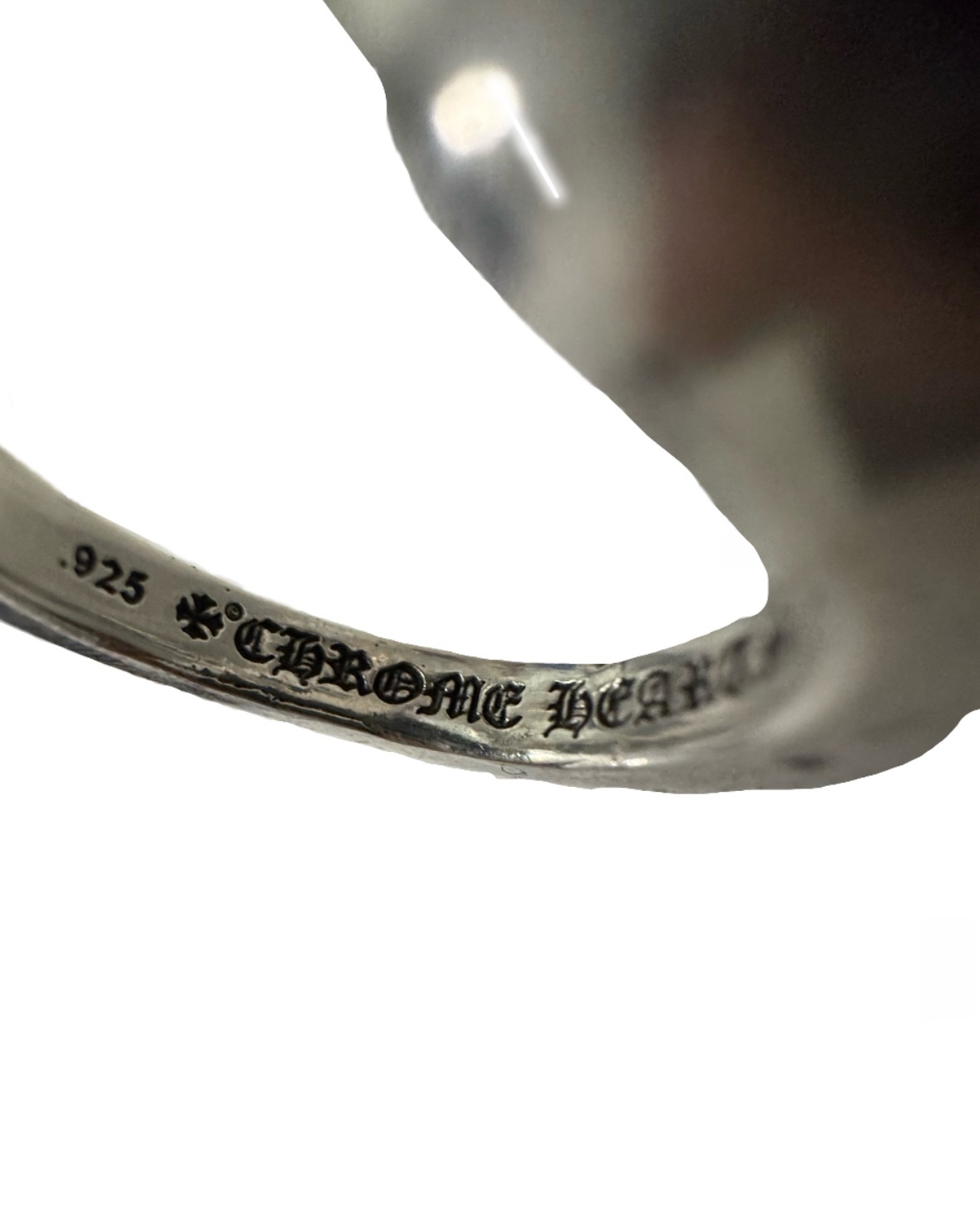 Chrome Hearts Silver Double Spike ring