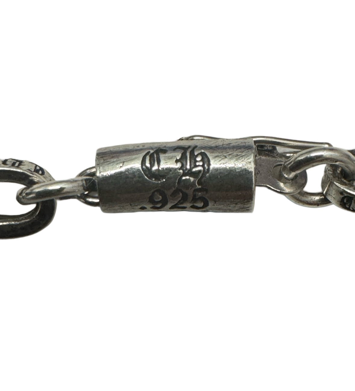 Chrome Hearts Silver 24 inch Paper-chain Necklace