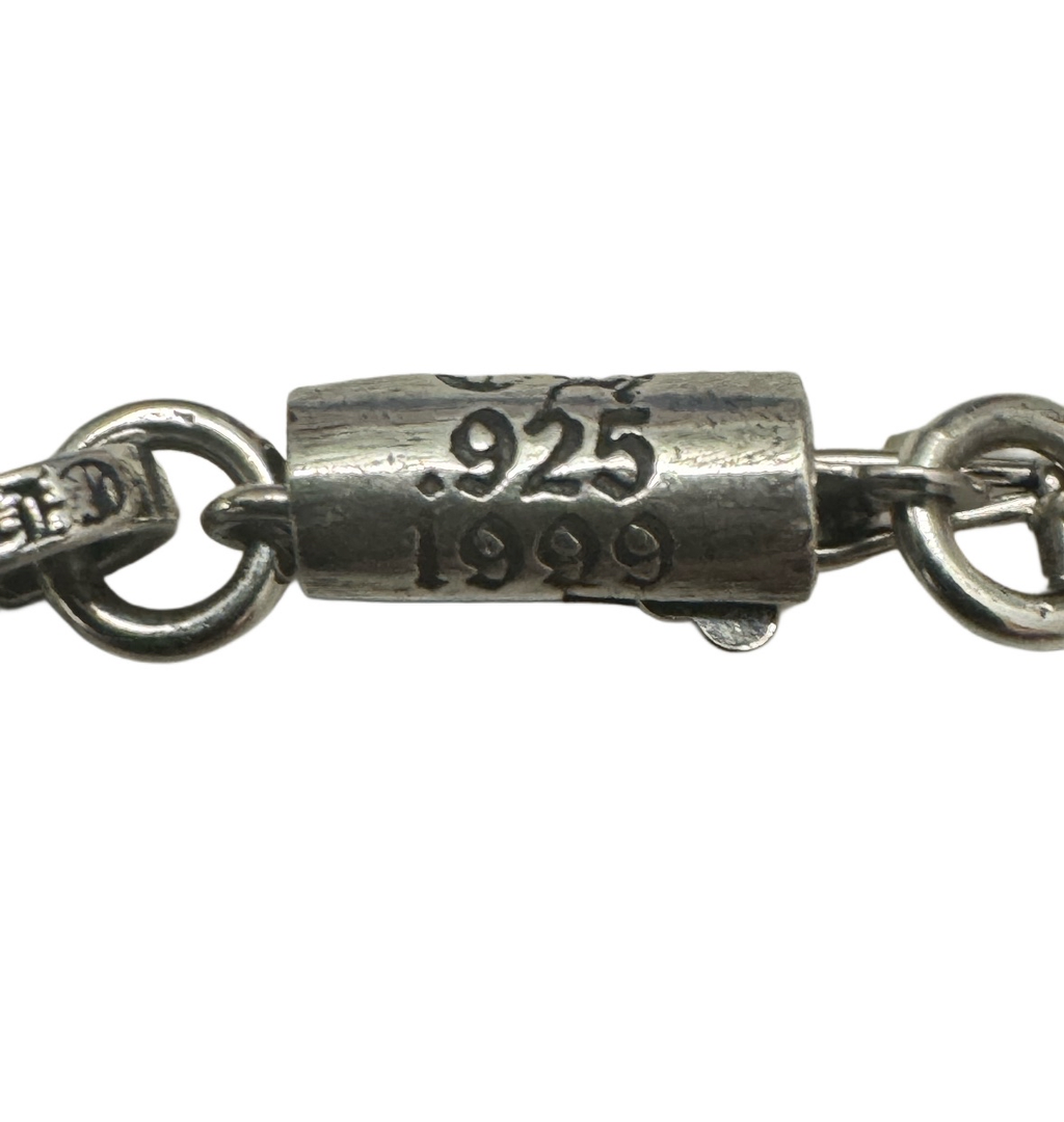 Chrome Hearts Silver 24 inch Paper-chain Necklace