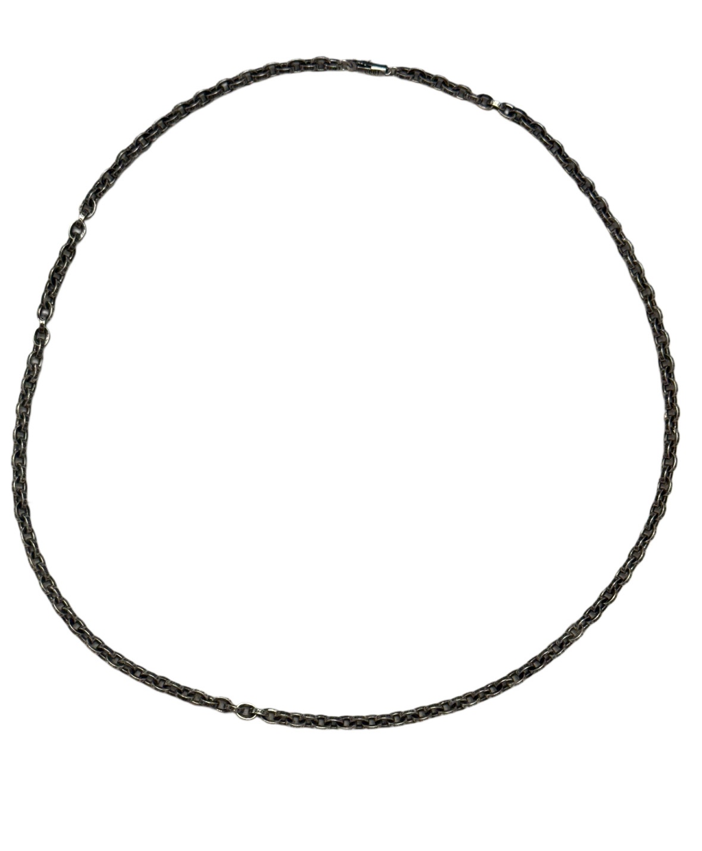 Chrome Hearts Silver 24 inch Paper-chain Necklace