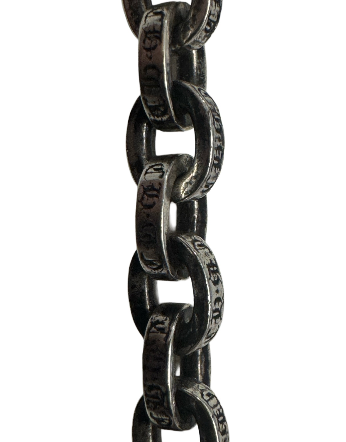 Chrome Hearts Silver 24 inch Paper-chain Necklace