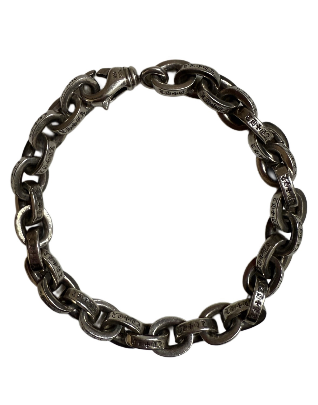 Chrome Hearts Large Paperchain Bracelet with Lobster Clasp 8IN