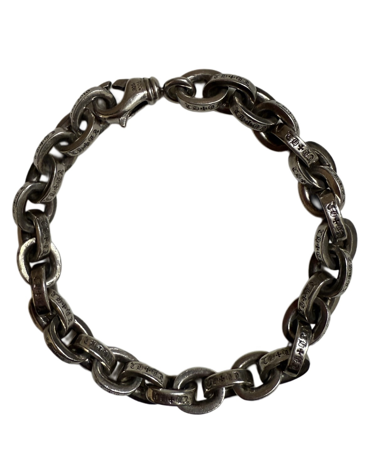 Chrome Hearts Large Paperchain Bracelet with Lobster Clasp 8IN