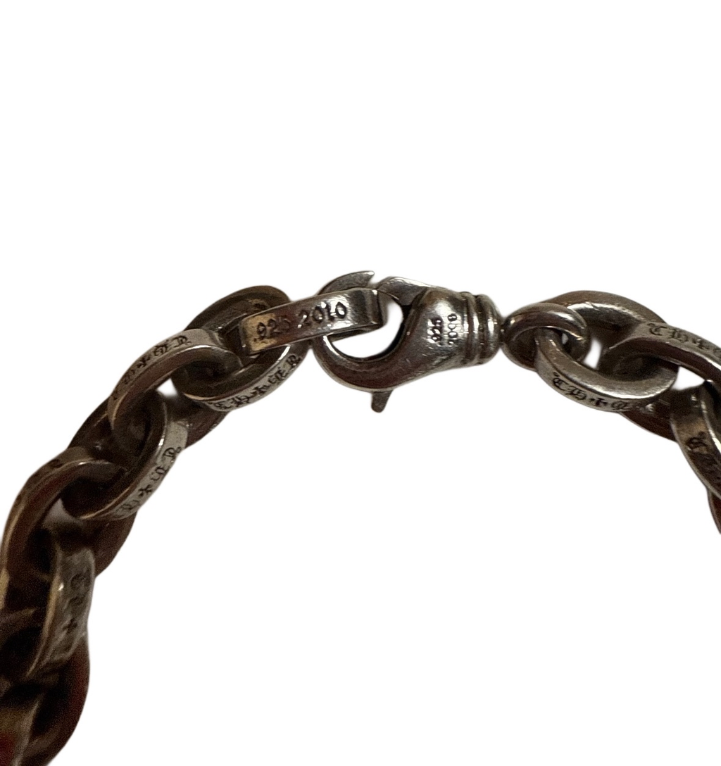 Chrome Hearts Large Paperchain Bracelet with Lobster Clasp 8IN