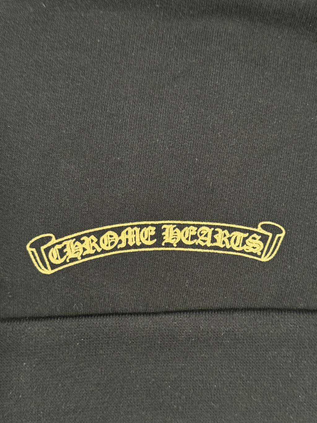 Chrome Hearts Black Hoodie with Camo Prints