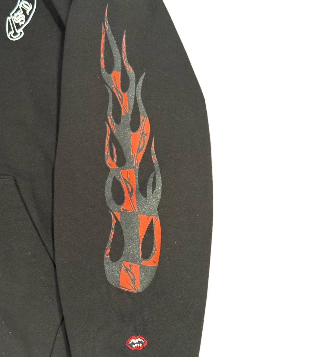 Chrome Hearts Exclusive F&F Black Matty boy Zip-up with White thermal inline