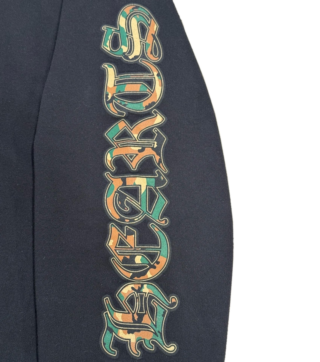 Chrome Hearts Black Hoodie with Camo Prints