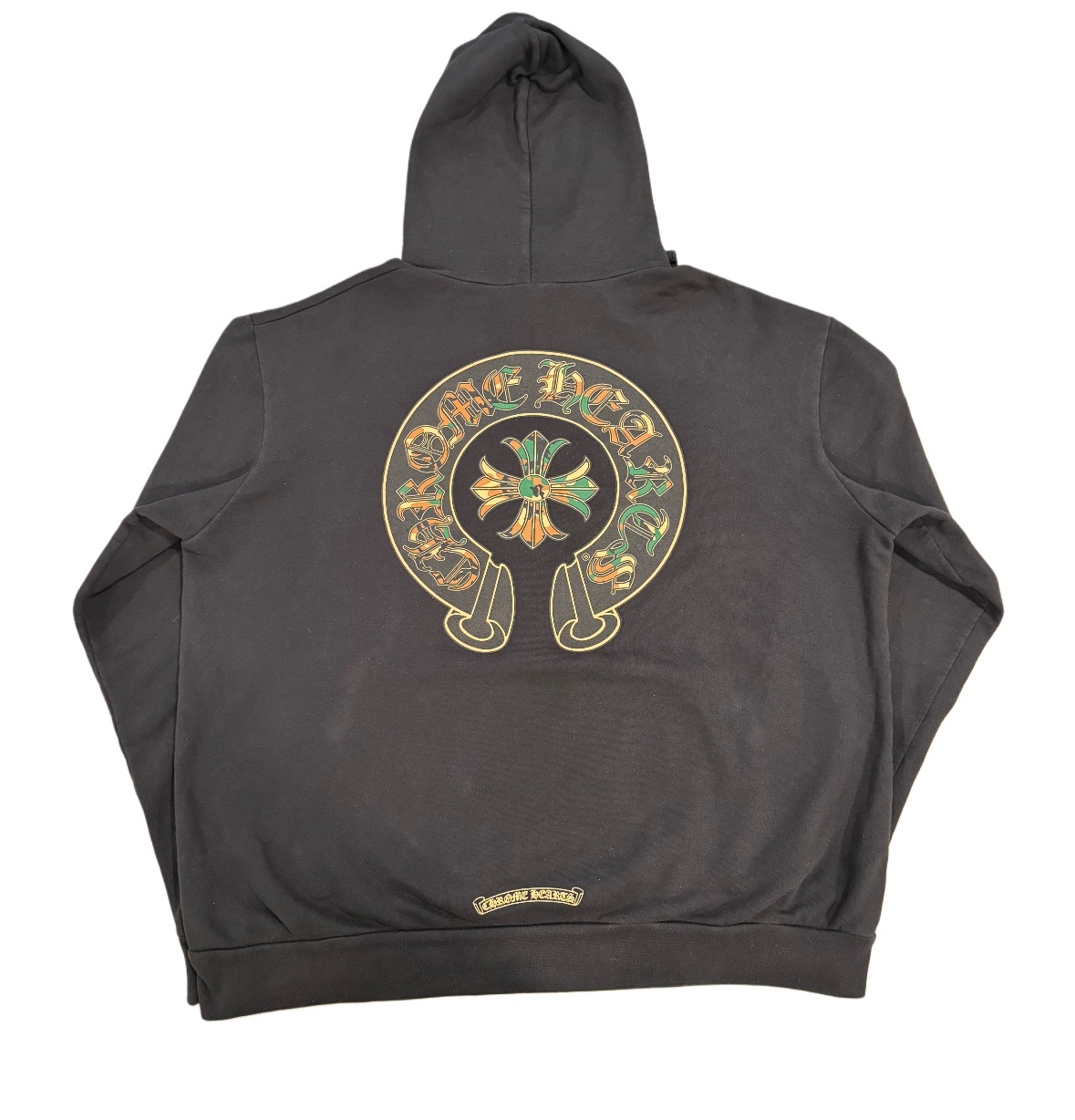 Chrome Hearts Black Hoodie with Camo Prints