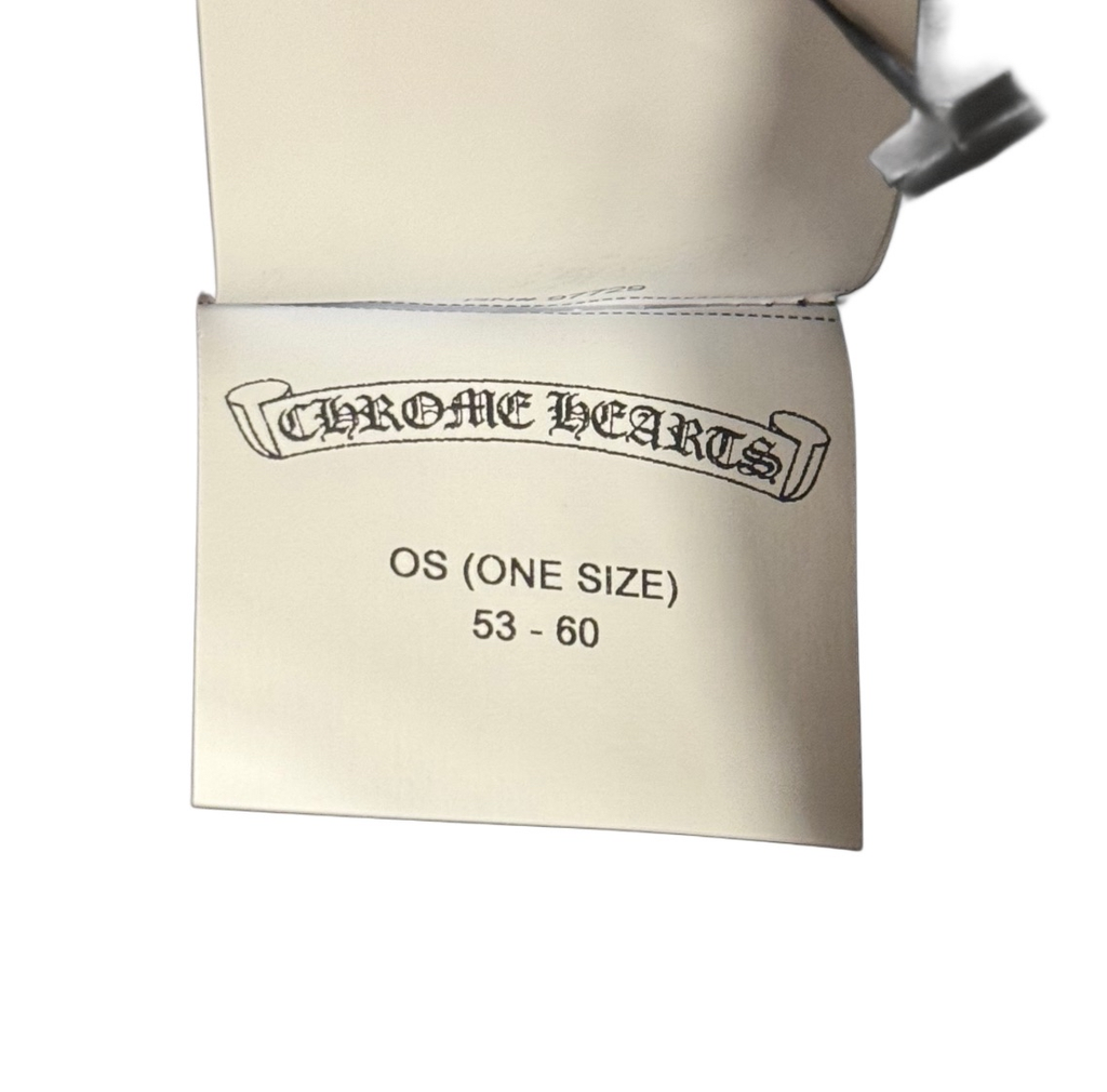 Chrome Hearts Black Cashmere Beanie with Black Pony-hair Cross patch