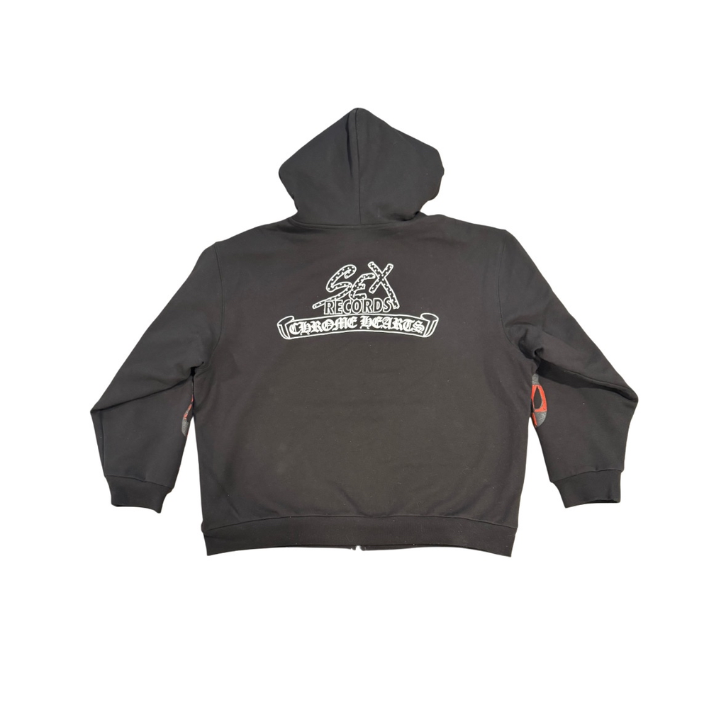 Chrome Hearts Exclusive F&F Black Matty boy Zip-up with White thermal inline