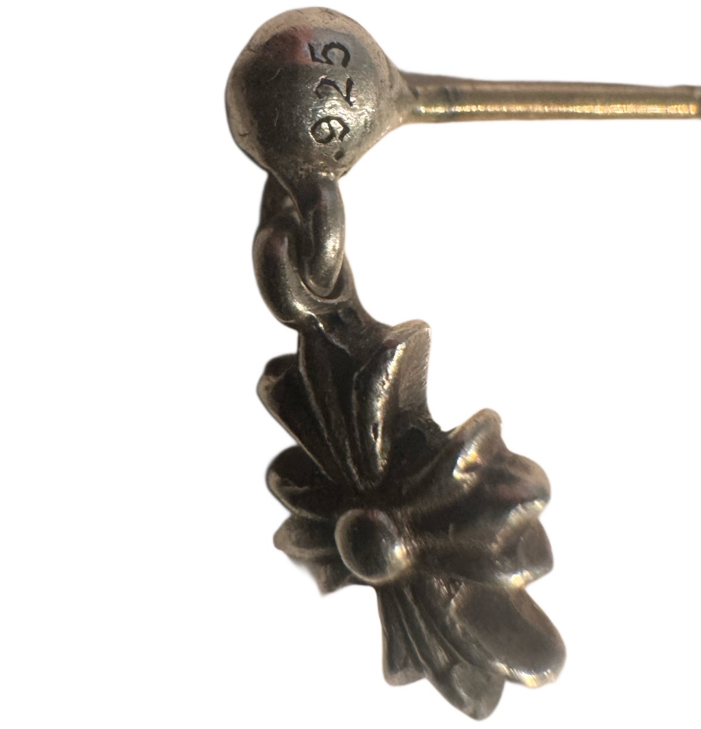 Chrome hearts Tiny E Cross Single Drop Earring SET