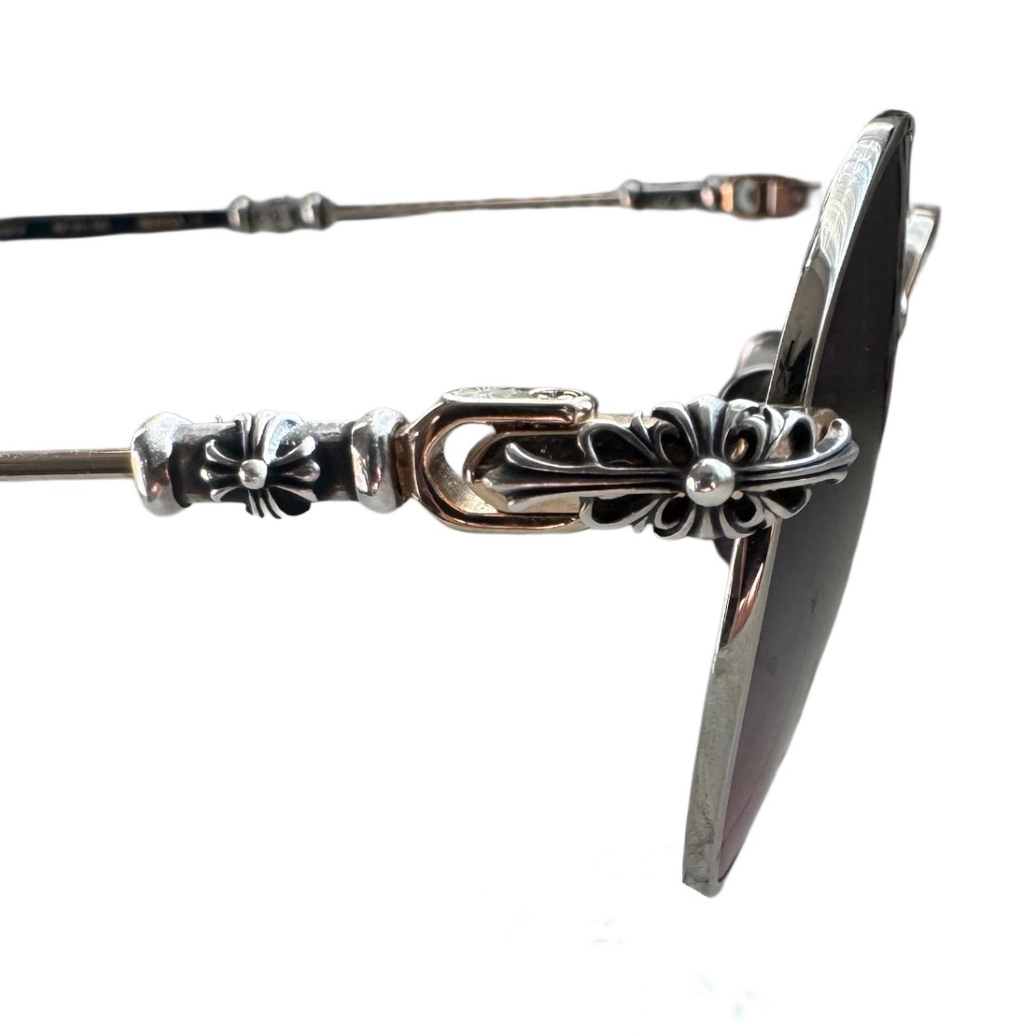 Chrome Hearts 18k Gold Plated and Sterling Silver Bubba-A Glasses