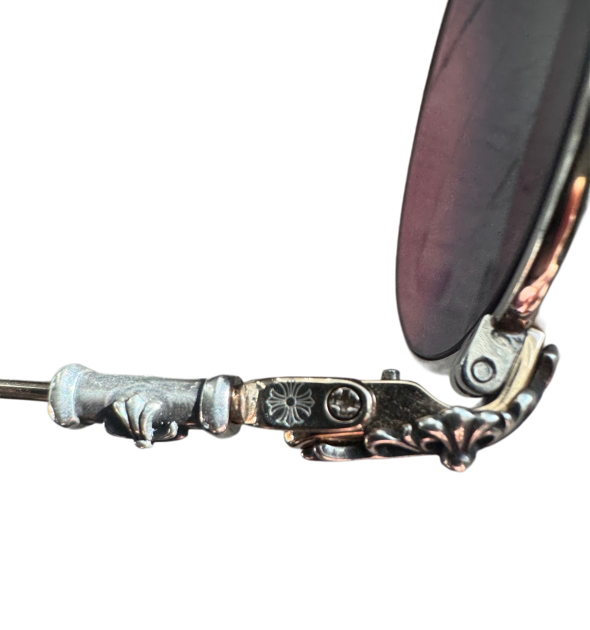 Chrome Hearts 18k Gold Plated and Sterling Silver Bubba-A Glasses