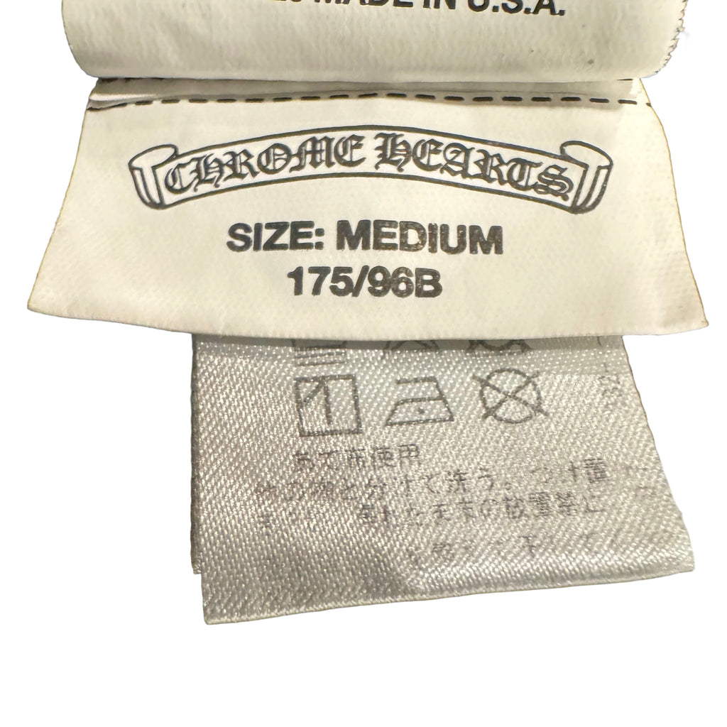 Vintage Chrome Hearts Black Tee With White and Red Eyechart- TOKYO EXCLUSIVE print