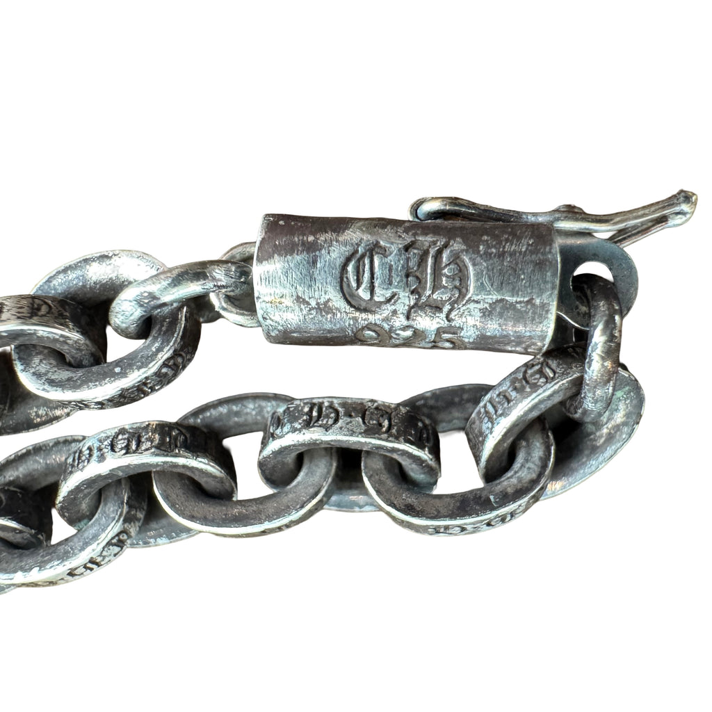 Chrome Hearts Silver Paper Chain Bracelet (7 Inch)