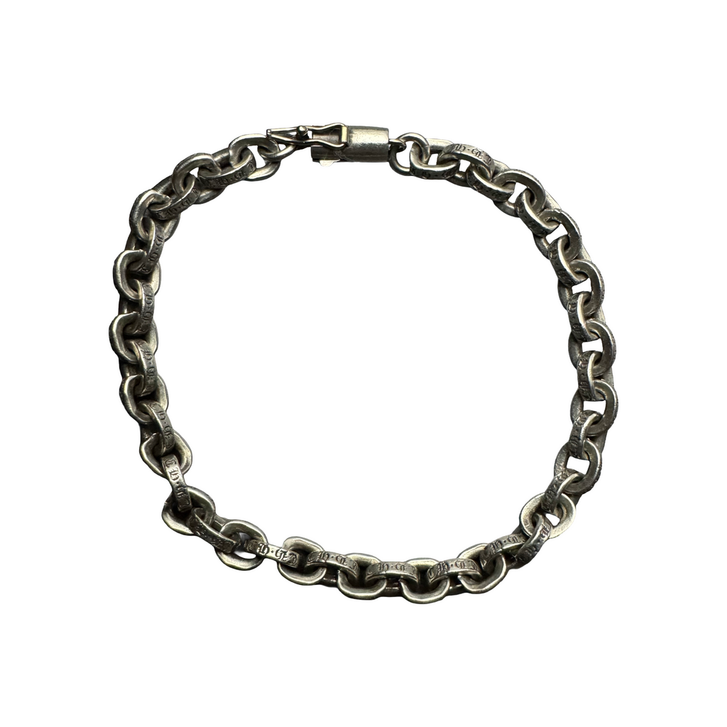 Chrome Hearts Silver Paper Chain Bracelet - 7 Inch