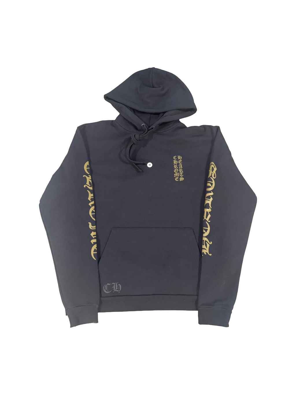 Chrome Heart Black with brown Vertical Logo Hoodie