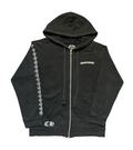 RARE Vintage Chrome Hearts Black Plus Cross sleeve Zip-up