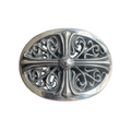 Chrome Hearts Silver 1.5 Inch Oval Buckle