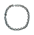 Chrome Hearts Silver Paper Chain Bracelet (7 Inch)