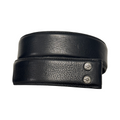 Chrome Hearts Black Leather Belt Strap
